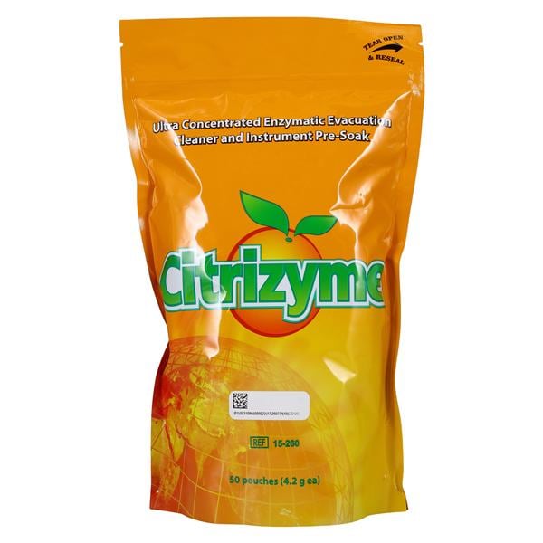 Pascal 15-260 Citrizyme Enzyme Evacuation System Cleaner Powder Unit Dose 50/Pk Pascal 15-260 Citrizyme Enzyme Evacuation System Cleaner Powder Unit Dose 50/Pk